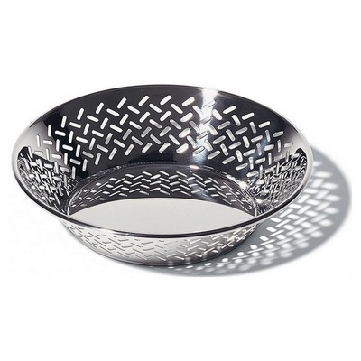 Alessi-Round perforated basket in 18/10 stainless steel
